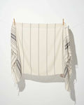 Pennie Ριγέ Cotton Beach Pareo with Fringes 170x90cm