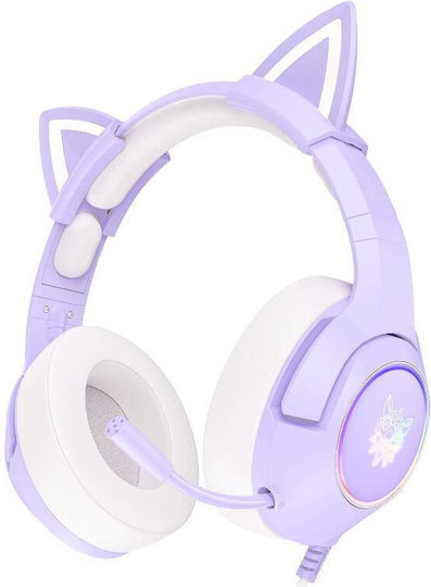Onikuma K9 Over Ear Gaming Headset cu conexiune 3,5mm / USB Violet