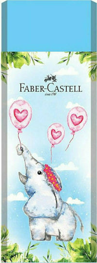 Faber-Castell Eraser for Pencil and Pen Happy Jungle 1pcs Gray