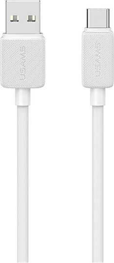 Usams Usams USB Typ-C Kabel USB 2.0 Männlich - USB-A Weiß 2m SJ693USB02