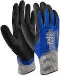Active Gear Waterproof Gloves for Work Blue Nitrile/Latex 1pcs