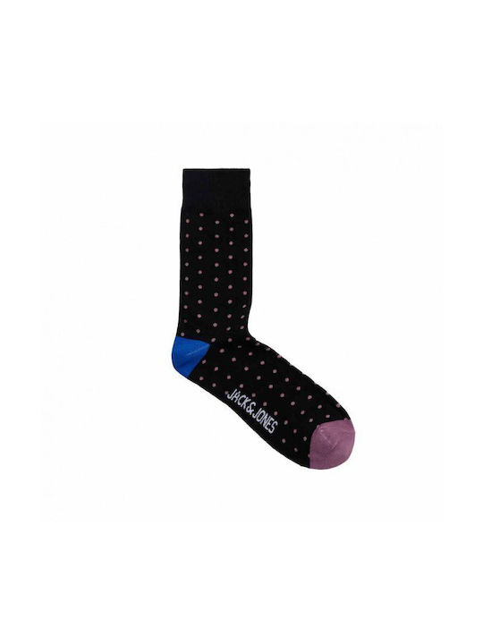 Jack & Jones Herren Socken Black/Purple 1Pack