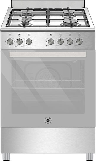 La Germania Κουζίνα 60lt με Εστίες Υγραερίου Π60εκ. Inox