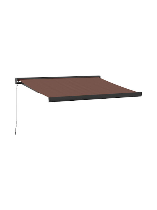 vidaXL Manual Terrace Wall Tent with LED Light ...