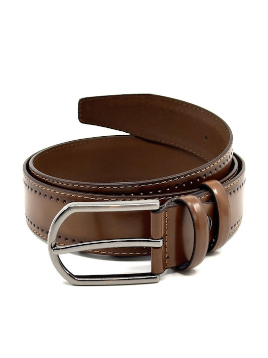 Legend Accessories Men's Belt Leather Tabac Brown