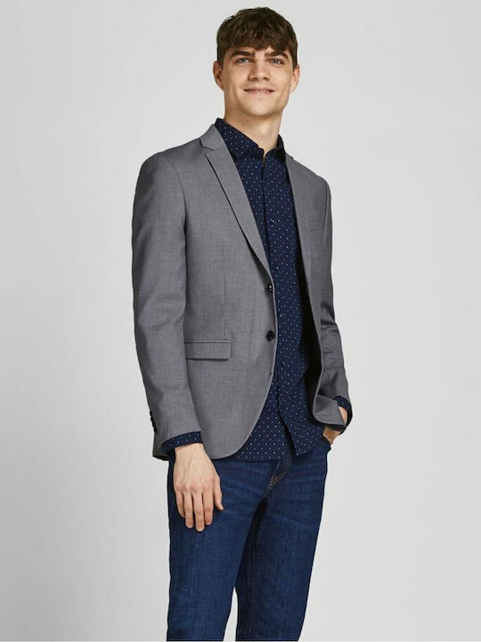 Men's Suit Jacket Slim Fit Gray