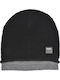 Beanie Unisex Σκούφος Πλεκτός σε Μαύρο χρώμα