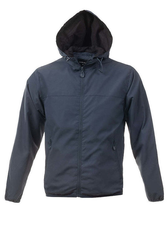 Senior Men's Jacket Waterproof Blue