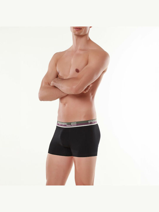 Apple Boxer Herren Boxershorts BLACK / HERB 1Pa...