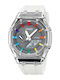 Skmei Analog/Digital Men's Watch 44.3mm Battery with Rubber Strap White Grey