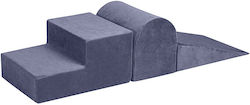 3-Piece Playground Toy Set Velvet Blue-Grey Meowbaby