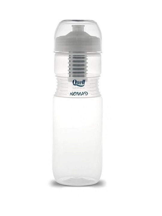 Quell Wasserflasche mit Filter Weiß