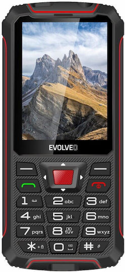 Evolveo StrongPhone W4 Dual SIM Κινητό με Κουμπιά Black Red
