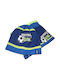 Must Kids Beanie Set with Scarf Knitted Blue-Blue