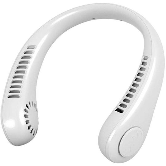 Andowl Fan 10 Ανεμιστηράκι Λαιμού USB Χωρίς Πτερύγια Λευκό