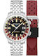 Spinnaker Herrenuhr 42mm Automatisch mit Silber Metallarmband