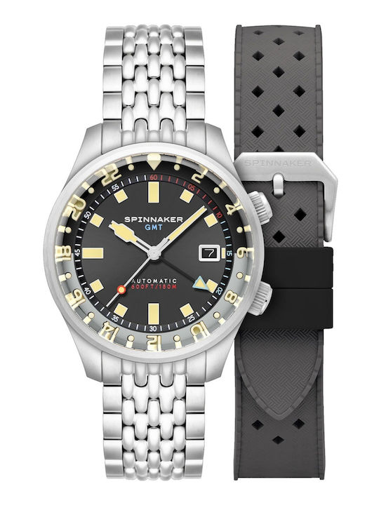 Spinnaker Herrenuhr 42mm Automatisch mit Silber...