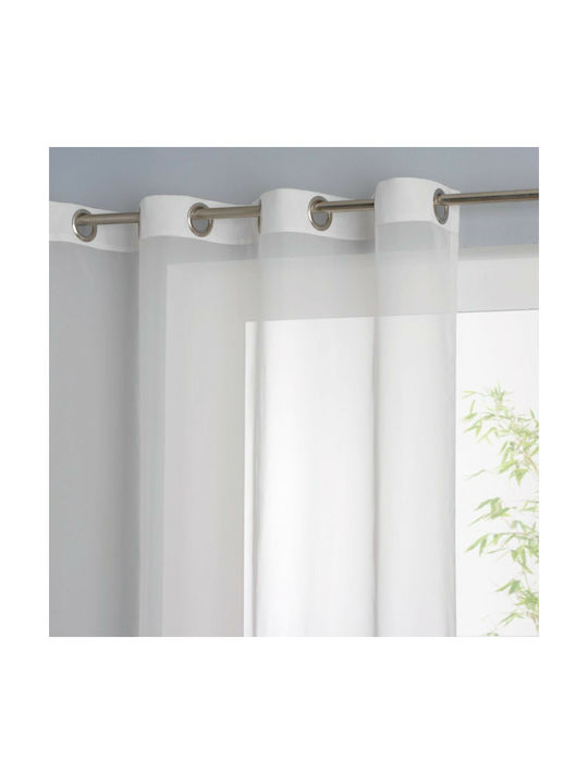 So'Home Κουρτίνα Παραθύρου με Τρουκς Λευκή 140x240εκ.