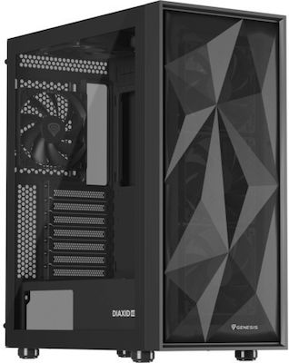 Genesis NPC-2046 Micro Tower Computer Case with Window Panel Black