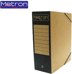 Metron Paper File Box with Rubber Band 33x12x25cm Metron Paper File Box with Rubber Band 33x12x25cm