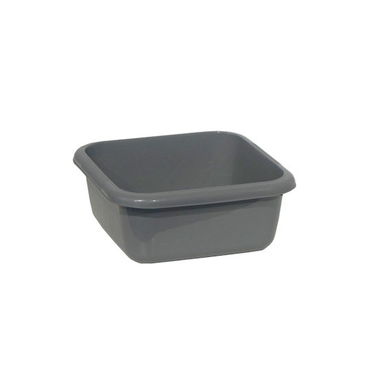 Viomes Square Bowl No.111 29x29x12cm Capacity 5.5lt Grey