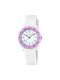 Calypso Kids Watch with Rubber/Plastic Strap White