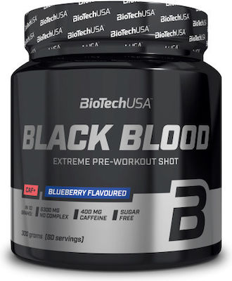 Biotech USA Black Blood CAF+ Pre Workout Supplement 300gr Blueberry