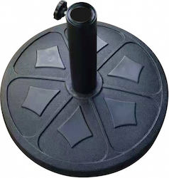 ArteLibre Concrete Black Umbrella Stand 49x49cm ArteLibre Concrete Black Umbrella Stand 49x49cm