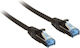 InLine S/FTP Cat.6 (Gigabit) Καλώδιο Δικτύου Ethernet 0.5m Μαύρο