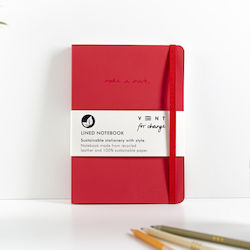 Vent Ruled A5 Red Notebook Vent Ruled A5 Red Notebook