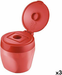 Stabilo Pencil Sharpener Red 3pcs