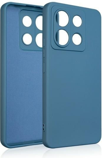 Beline Umschlag Rückseite Silikon Blau (Honor X6)