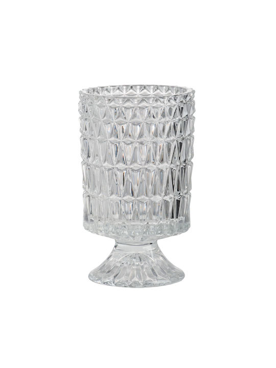 Artekko Decorative Vase Transparent 10.5x10.5x18.5cm