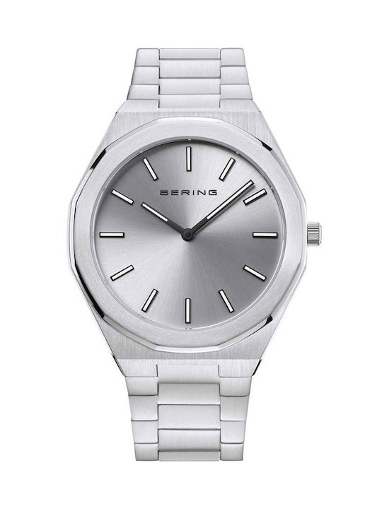 Bering Time Classic Watch Battery with Silver Metal Bracelet