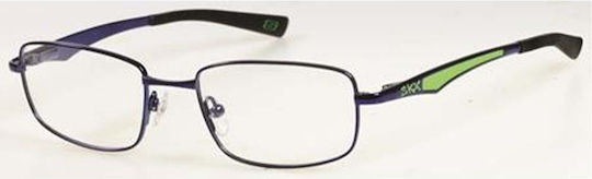 Skechers Children's Metal Eyeglass Frame Blue SK1079 BLGRN