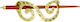 4queens Haarbarrette Gold
