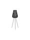 Fylliana Fl10100 Stehleuchte H101xB41cm. mit Fassung für Lampe E27 Schwarz