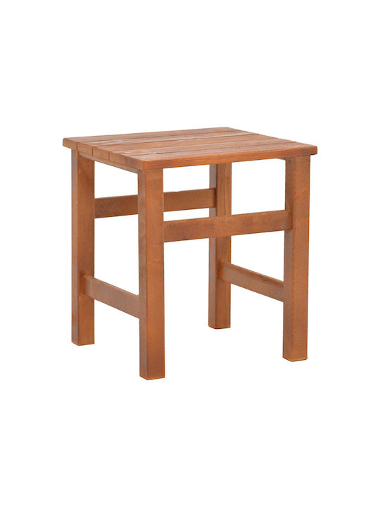 Summrine Sitting Room Outdoor Wood Table Natural 40x40x45cm