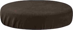 Husă de scaun maro de catifea pentru taburet 0141585 Husă de scaun maro de catifea pentru taburet 0141585