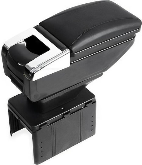 Car PU Armrest Universal Black