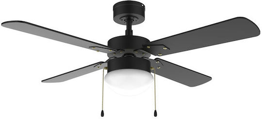 Cecotec EnergySilence Aero 450 Deckenventilator Deckenventilator 106cm mit Leuchte Vollschwarz