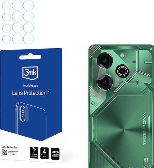 3MK Camera Protection Tempered Glass Transparent for the Tecno Pova 6 Pro
