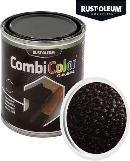 Primer și grund anticoroziv forjat 2-în-1 Combicolor Hammertone Rust-oleum 750ml 7374 Maro