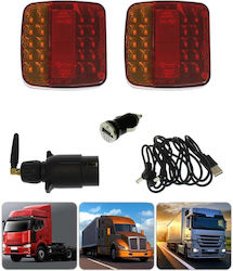 Car Towing & Trailer Light Set with Magnet 2pcs