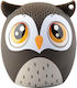 Sonique Mini TWS Egg Beat Owl Ηχείο Bluetooth 3W με Διάρκεια Μπαταρίας έως 5 ώρες Καφέ