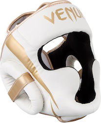 Venum Adult Open Face Boxing Headgear Leather White