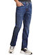Pantaloni Jeans pentru Bărbați cu Croială Regular denim albastru