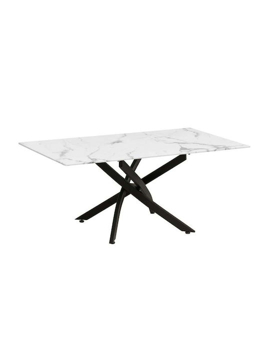 Rechteckig Couchtisch White-black L110xB60xH45cm