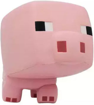 Minecraft Mega Squishme Anti-stress Figure Series 1 Pig 15 Cm