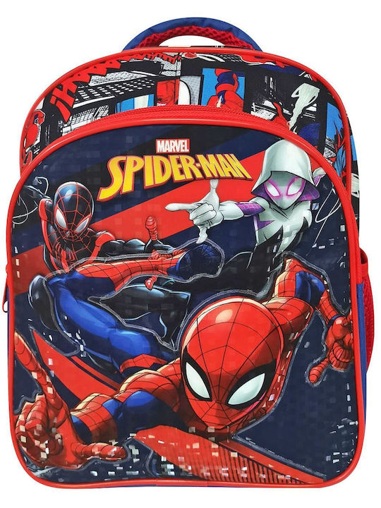 School Bag with Anatomical Spiderman Back Spiderman 29x23x10cm